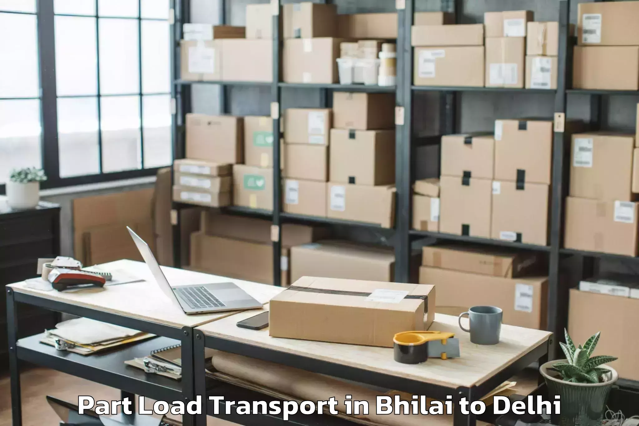 Book Bhilai to Lodhi Road Part Load Transport